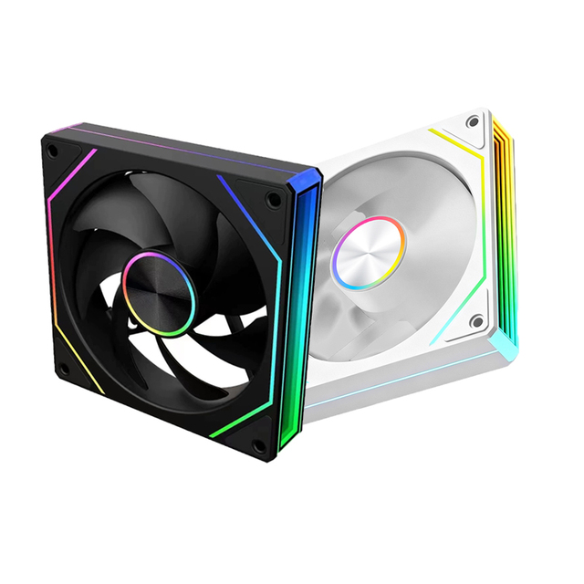 Factory OEM 120mm ARGB PWM Smart Sync Fluid Bearing 5V PC Cooling Fan High Static Pressure LED Computer Case Fan for Gaming