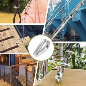 ปลอกเชือกลวดมาตรฐานทำจากเหล็กกล้าคาร์บอนสำหรับงานหนักปลอกเชือกลวดเกรดทางทะเลออกแบบได้ตามต้องการ - Product Image 2