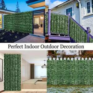 Clôtures, haies artificielles, feuillage artificiel, clôtures en feuilles pour la décoration de balcon, <span class=keywords><strong>terrasse</strong></span>, jardin, best-sellers - Product Image 4