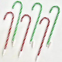 Stylo bille en plastique Candy Cane, à rayures rouge, vert, rose, pour Noël, écriture fluide, cadeau de fêtes, idéal pour les cadeaux de Noël et les fournitures de bureau