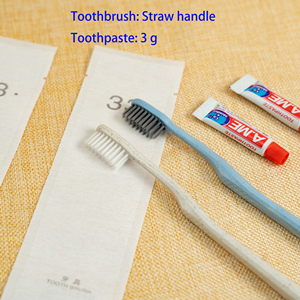 Prodotti OEM all'ingrosso: Kit di cortesia per hotel a 3 stelle, ecologico, ideale per i viaggi, in bambù con texture waffle, regolabile in altezza (due livelli), con dentifricio. - Product Image 3