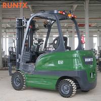 Chariot élévateur électrique compact de 2,5 tonnes avec batterie au plomb-acide complète, hauteur de levage personnalisable et pince de poussée-tirage