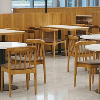 Meubles en rotin pour restauration rapide, table d'hôtel, restaurant, salle à manger, chaises et tables en teck massif, ensembles de luxe