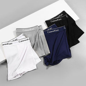 FF4368 <span class=keywords><strong>Boxer</strong></span> da <span class=keywords><strong>uomo</strong></span> in <span class=keywords><strong>cotone</strong></span> modale personalizzato confezione regalo in metallo comode <span class=keywords><strong>mutande</strong></span> traspiranti per il baule 4 Pack biancheria intima da <span class=keywords><strong>uomo</strong></span> - Product Image 2