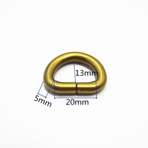 Anillo en D de Metal para hacer bolsos, delantales, cinturones, anillos <span class=keywords><strong>Dee</strong></span>, hebilla de Metal para bolsos de lona, correas de cuero, carteras artesanales - Product Image 5