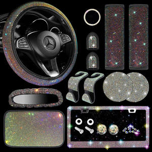 13 pezzi Gauge con grande gancio specchietto retrovisore per auto con cintura di sicurezza copri volante transfrontaliero - Product Image 4