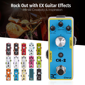 Pédale d'effets miniatures pour guitare électrique et basse ENO avec overdrive, distorsion, trémolo, chorus, wah - Product Image 2