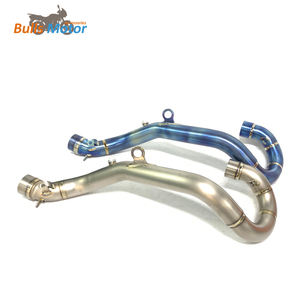 Colector de Escape de Titanio para KTM <span class=keywords><strong>350</strong></span> EXC-<span class=keywords><strong>F</strong></span> EXCF 17-19, Tubo de Escape de Color Azul para <span class=keywords><strong>Husqvarna</strong></span> FE350 2017-2019 - Product Image 2