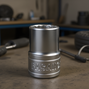 FASANO <b>Socket</b> Wrench 8mm <b>12</b> <b>Point</b> Chrome Vanadium Steel Automotive Repair Tool - Product Image 3