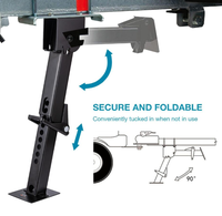 Paire de stabilisateur de remorque 1000 LB réglable télescopique Swing Down Jack 11.5 "-18" comprend une barre longue de 9 "pour le camping-car de voyage