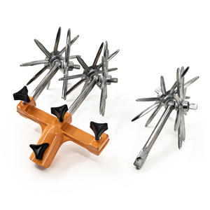 Winslow & Ross-A Mini cultivateur rotatif <span class=keywords><strong>manuel</strong></span>, tête de <span class=keywords><strong>scarificateur</strong></span> de sol avec dents en aluminium détachables - Product Image 4