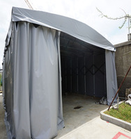 Auvent robuste à roulettes pour le stockage en entrepôt