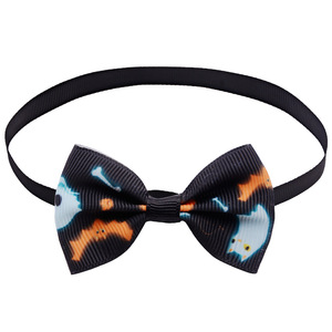 Fabricant de noeuds papillon réglable pour chien Halloween collier de noeud papillon citrouille fantôme pour chiens - Product Image 6