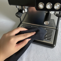 Custom Premium 40x40 Pearl Kitchen Cloth Microfiber Scratch-free Ceramic Coating Towel for Espresso Machine Steam Wand