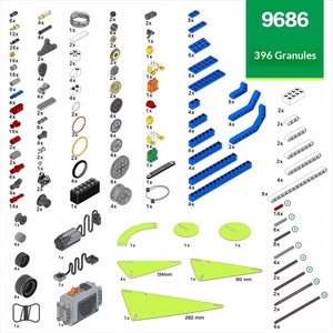 Robot Programable Compatible con Juguetes Educativos de Partículas Pequeñas, Bloques de Construcción Electrónicos al por Mayor, Plástico ABS 9686 - Product Image 4