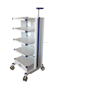 Ginee y tế di động nội soi Xe đẩy 3 lớp y tế giỏ hàng nội soi nội soi xe đẩy để bán tùy chỉnh - Product Image 2