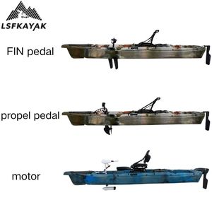 Kayak LSF Multifuncional de 3.7m para una Persona, Bote de Pesca con Pedal de Aleta o <span class=keywords><strong>Motor</strong></span> - Product Image 2