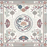 Tapis de mahjong silencieux en néoprène, tapis de mahjong américain, design personnalisé, 33x33 pouces, nappe imperméable, prix d'usine