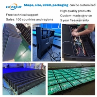 P6.2 3840Hz Flexible Led Grande 5000X500mm Gabinete Led Display Precio P6 Baldosas Led Panel Pantalla