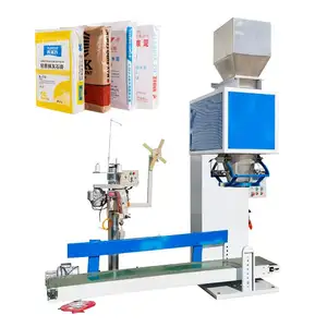 Semi Automatic Electric Scale Granule Spice Tea Beans Soybean Nuts Seeds Fertilizer Weigh Bagging Packing Machine