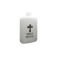 Lotion de parfum avec motif catholique, en plastique, 1 pièce, bouteille d'eau saint de pâques, estampage à chaud, pour services religieux