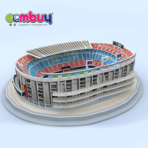 Juguete <span class=keywords><strong>de</strong></span> papel EPS DIY, 100 piezas, Barcelona, fútbol, estadio, rompecabezas 3d - Product Image 5