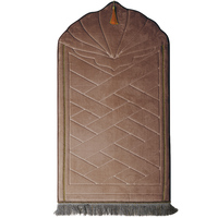 Tapis de prière islamique en flanelle, tapis épais de voyage, tapis pour le culte, tapis de prière Musallah, tapis de prière