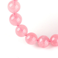 Bracelet tendance pour femme 2026 en perles de cristal naturel de qualité supérieure avec quartz rose de Madagascar 8 mm, cristaux de guérison pour les occasions festives