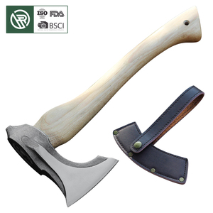 BoChen 2026 Nuovo Design Ascia con Manico in <span class=keywords><strong>Legno</strong></span> di <span class=keywords><strong>Noce</strong></span>, Testa per Spaccare Legna con Fodero, Ascia da Campeggio e Sopravvivenza - Product Image 1