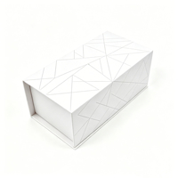 Boîte magnétique rigide en carton recyclable imprimée sur mesure, emballage de luxe en papier pour cosmétiques, maquillage, boîte cadeau avec couvercle magnétique