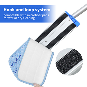 מברשת רצפה מקצועית 18-35 אינץ' חזקה ועמידה, מברשת שטוחה מאלומיניום לשימוש רטוב ויבש - Product Image 2