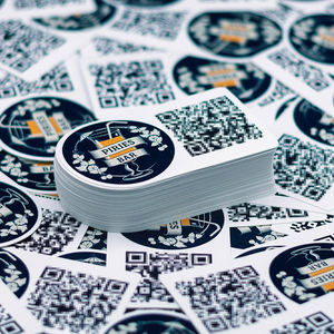 Pegatinas de dibujos animados personalizadas vinilo PVC decoración Logo Laptop troquelado código QR pegatina calcomanía regalar pegatina - Product Image 2