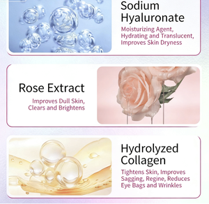 Parches de Ojos Hidratantes y Humectantes de Aloe Vera con Ácido Hialurónico, Reafirmantes del Contorno de Ojos, Reductores de Líneas Finas, Colágeno, Venta al Por Mayor de Fábrica - Product Image 3