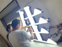 Modul LED AC 220V 110V 98*20mm 9820 Injeksi IP65 Tahan Air untuk Papan Tanda Huruf Saluran