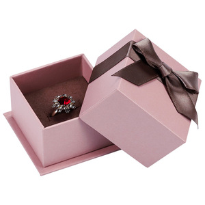 Nouvelle boîte de rangement pour bijoux, emballage de bijoux, forme carrée, style élégant pour bague, pendentif, bracelet - Product Image 5