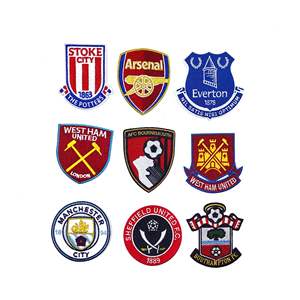 Parche de tela bordado con emblema de equipo de fútbol de dibujos animados para reparación de agujeros en ropa, mochilas, zapatos y sombreros, Bordado de China - Product Image 3