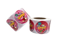 Autocollants adhésifs colorés, durables, résistants aux UV, imperméables et anti-huile, personnalisables pour les jouets d'enfants, les produits Fidget, en papier synthétique
