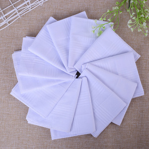 40cm * 40cm Hochwertiges Taschentuch aus weißer Baumwolle für Männer - Product Image 1