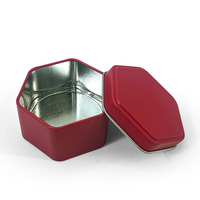 Vente en gros en usine JYB Boîte hexagonale en métal pour le stockage du thé Boîte d'emballage en métal de qualité alimentaire pour thé/café/pelure de mandarine séchée
