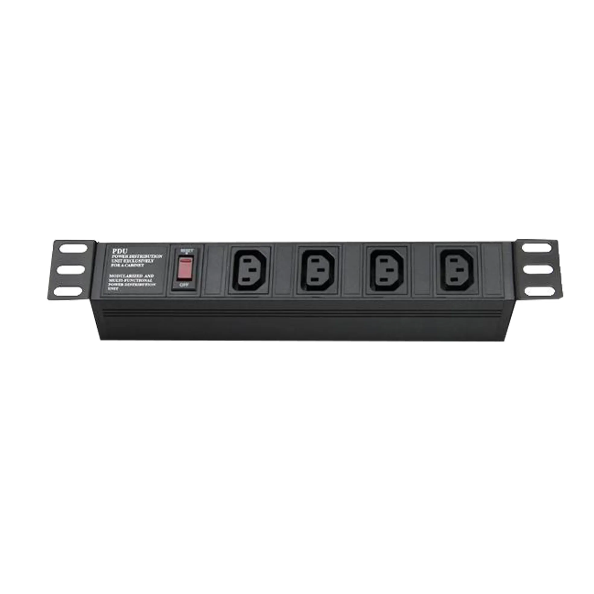 6/8/10/12 Ways IEC Basic PDU with Surge Protection Overload Switch