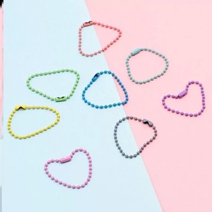 Gantungan Kunci Warna Permen, Rantai Manik-Manik, Konektor Rantai dalam Jumlah Besar untuk Kerajinan Gantung DIY, Aksesoris Gantungan Tas, Gantungan Kunci, Hiasan Tas - Product Image 3