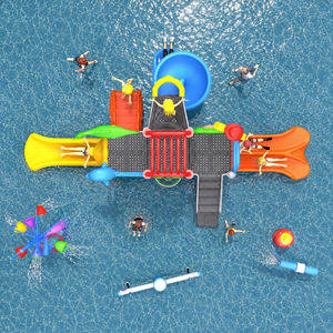 Équipement de jeux aquatiques pour enfants, <span class=keywords><strong>parc</strong></span> <span class=keywords><strong>aquatique</strong></span> extérieur <span class=keywords><strong>avec</strong></span> toboggan et jets d'eau pour les centres de villégiature et les hôtels - Product Image 1