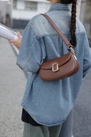Sac à bandoulière de luxe en cuir véritable de haute qualité pour femme, sac à main classique et tendance pour dames