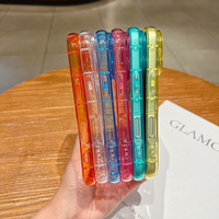 Coque Souple Arc-en-ciel Luxe Effet Bonbon pour iPhone 18 Pro Max 17 Air 16 15 14 Plus 13 12 Pro Max, Housse Transparente Antichoc avec Protection Caméra