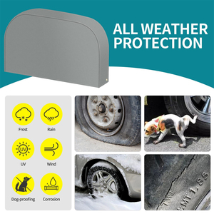 BEELAND 27-<span class=keywords><strong>29</strong></span> pulgadas Gris 900D Ripstop Cubiertas protectoras de neumáticos impermeables Paquete de 2 cubiertas de neumáticos dobles de doble eje Rv - Product Image 6