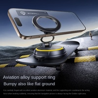 Nouveau support de téléphone portable universel pour voiture, support magnétique pliable réglable en hauteur, alliage de qualité aérospatiale, 360 degrés