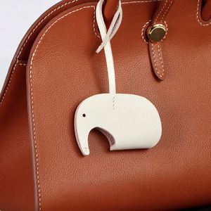 Lovely PU Leather Elephant Bag Charm Cute Animal Pendant Keyring Backpack Decoration Fashion Business Portable Embossed <b>Keychain</b> - Product Image 1