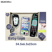 Jouet éducatif précoce pour bébé, télécommande de simulation de télévision, téléphone portable pour bébé, jouet musical lumineux pour clé de voiture, 1-3 ans, en vente