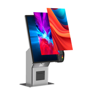 Kios Pembayaran Layanan Mandiri Layar Sentuh 21,5 Inci Printer Thermal, Desktop atau Berdiri di Lantai Sistem Operasi Windows/Android