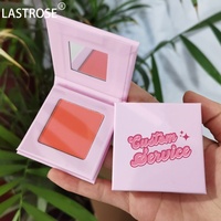 Palette de fard à joues rose mat vegan haute pigmentation, résistant à l'eau, pressé à froid, marque privée